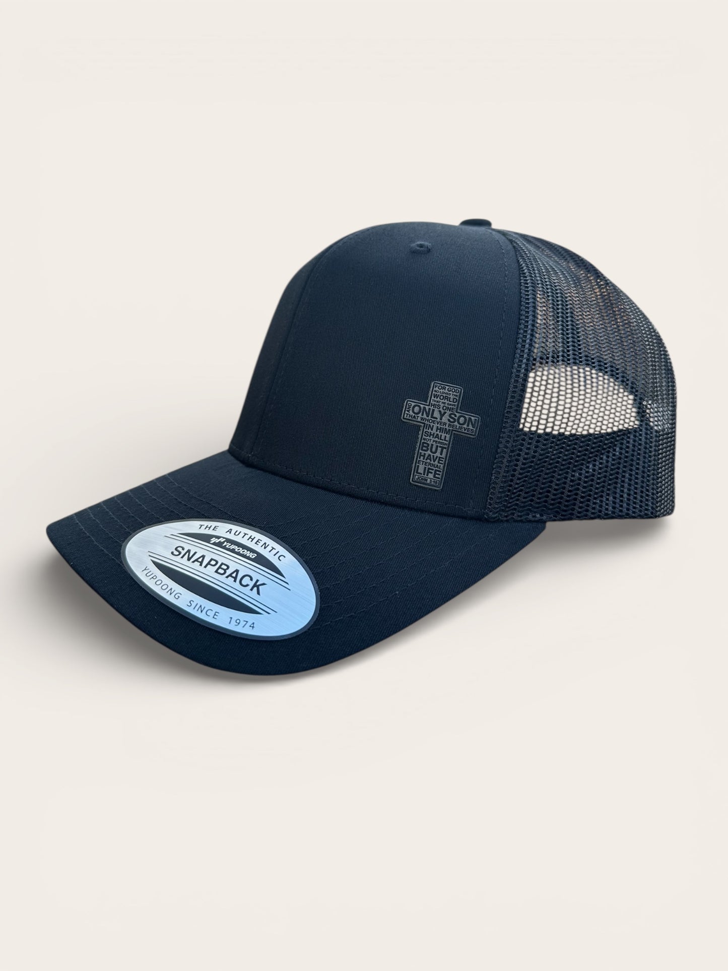 Richardson 112 Hat with Cross-John 3:16 Design
