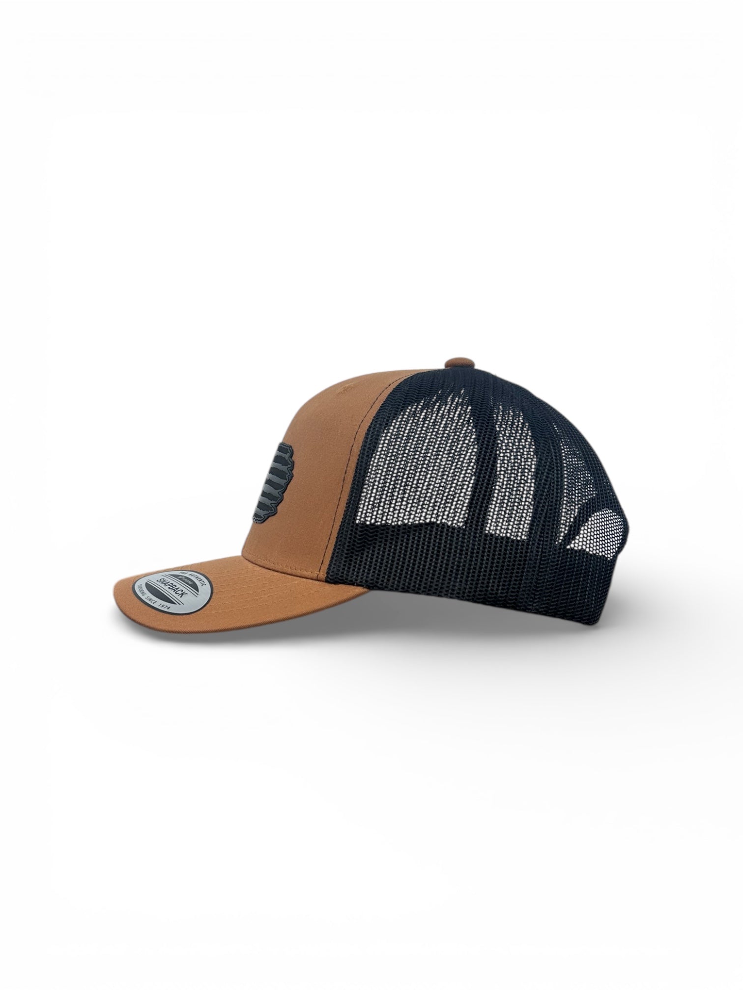 Richardson 112 hat with black leather American flag design, high quality caps American style