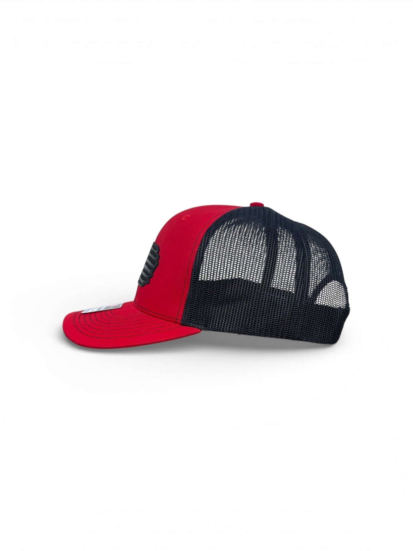 Richardson 112 hat with black leather American flag design, high quality caps American style