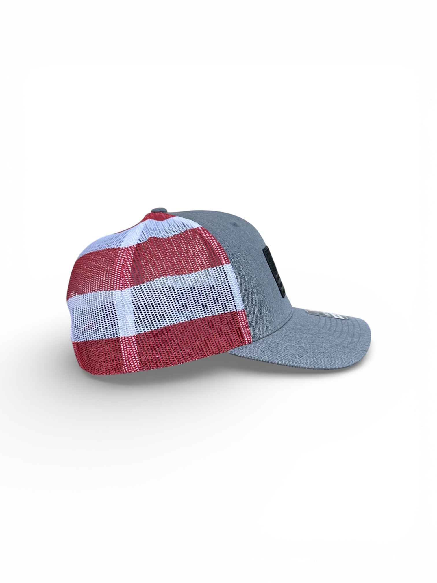 Richardson 112 hat with black leather American flag design, high quality caps American style