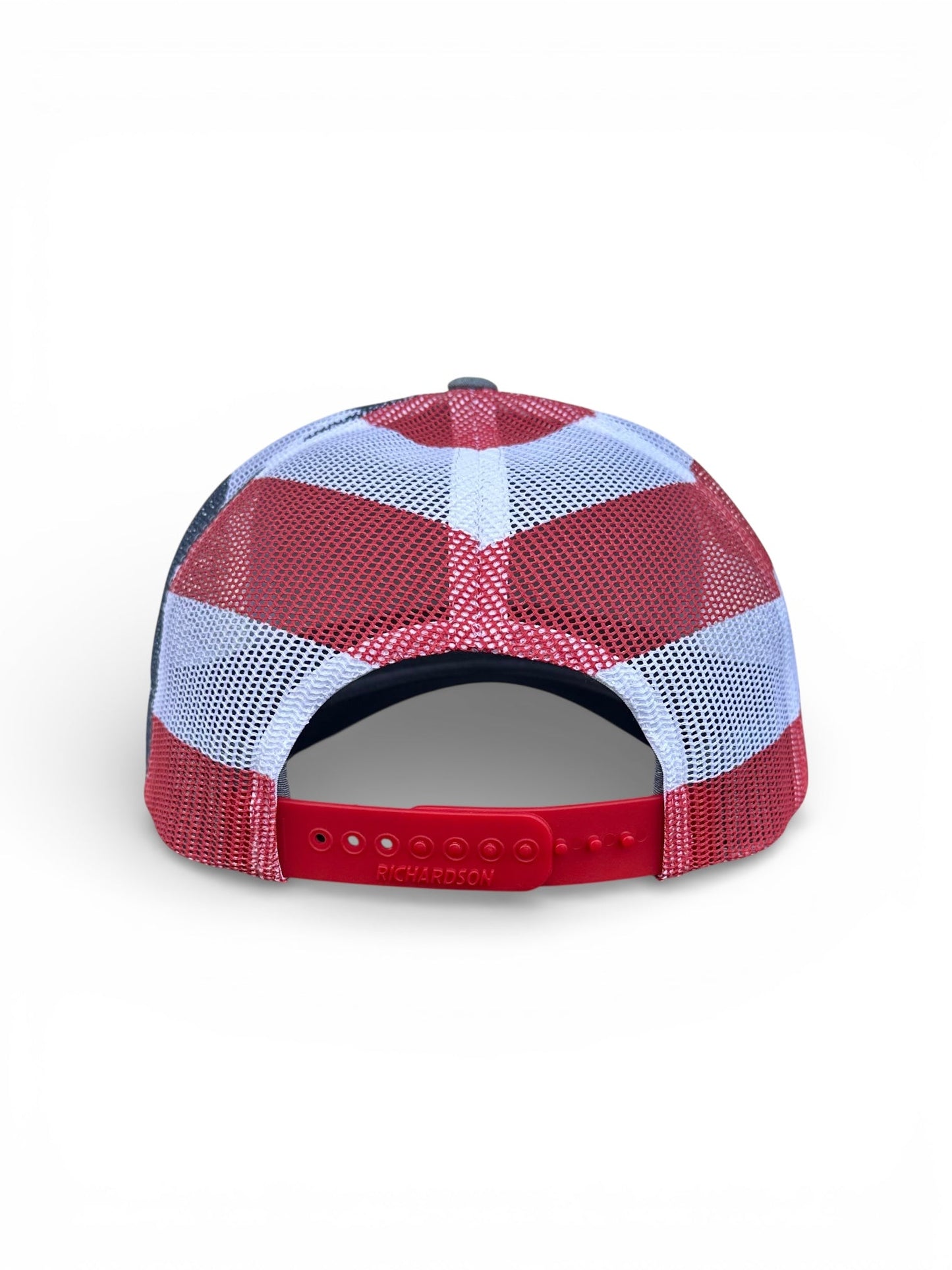 Richardson 112 hat with black leather American flag design, high quality caps American style