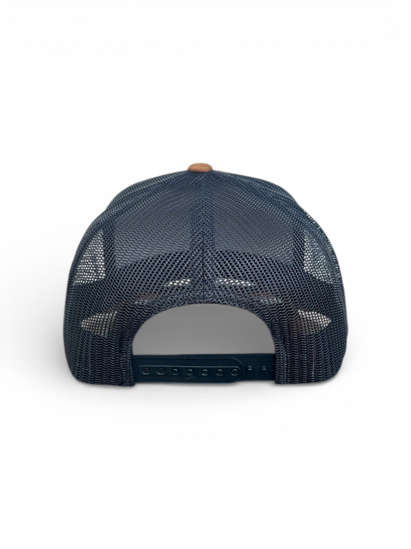 High quality snapback hat with bison leather patch, American style cap with premium leather detail