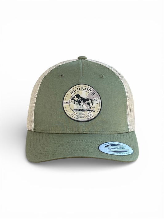 Retro Trucker Cap - Hunting Dog & Bird Patch qorgeous