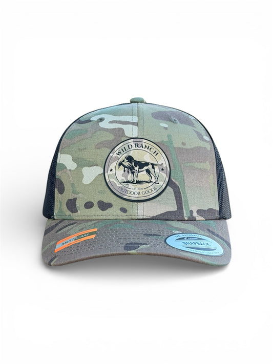 Retro Trucker Cap - Hunting Dog & Bird Patch qorgeous