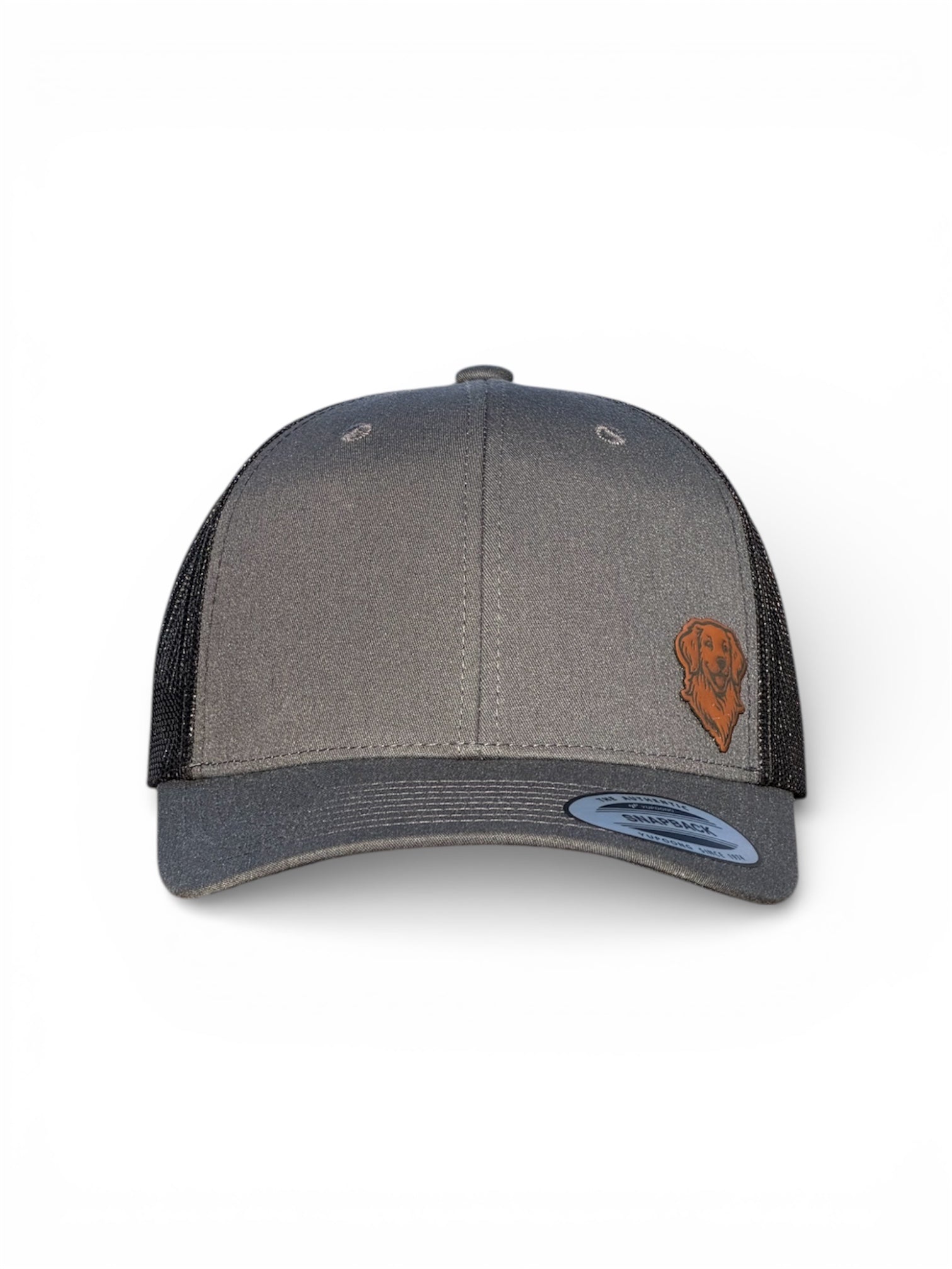 Retro Trucker Cap with Golden Retriever Design qorgeous